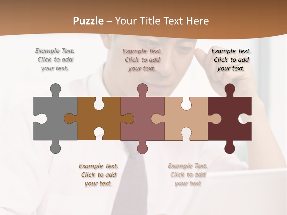 Portrait Computer Japanese PowerPoint Template