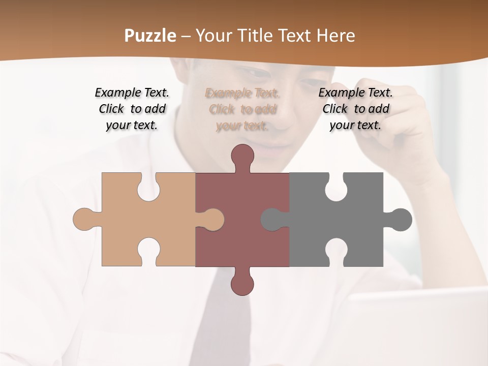 Portrait Computer Japanese PowerPoint Template