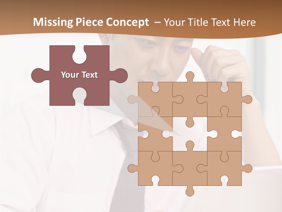 Portrait Computer Japanese PowerPoint Template