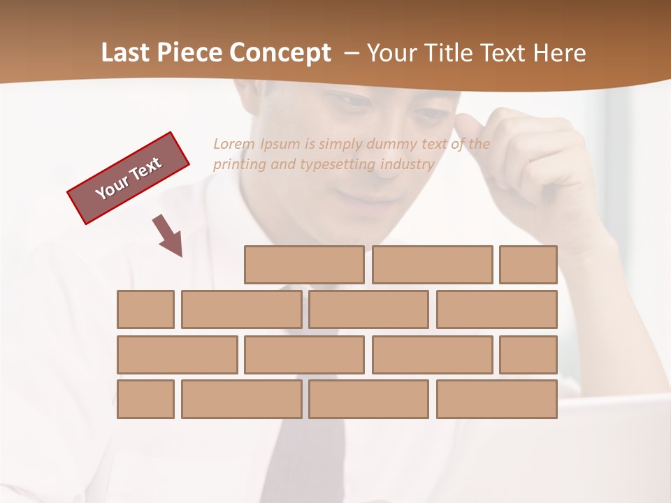 Portrait Computer Japanese PowerPoint Template