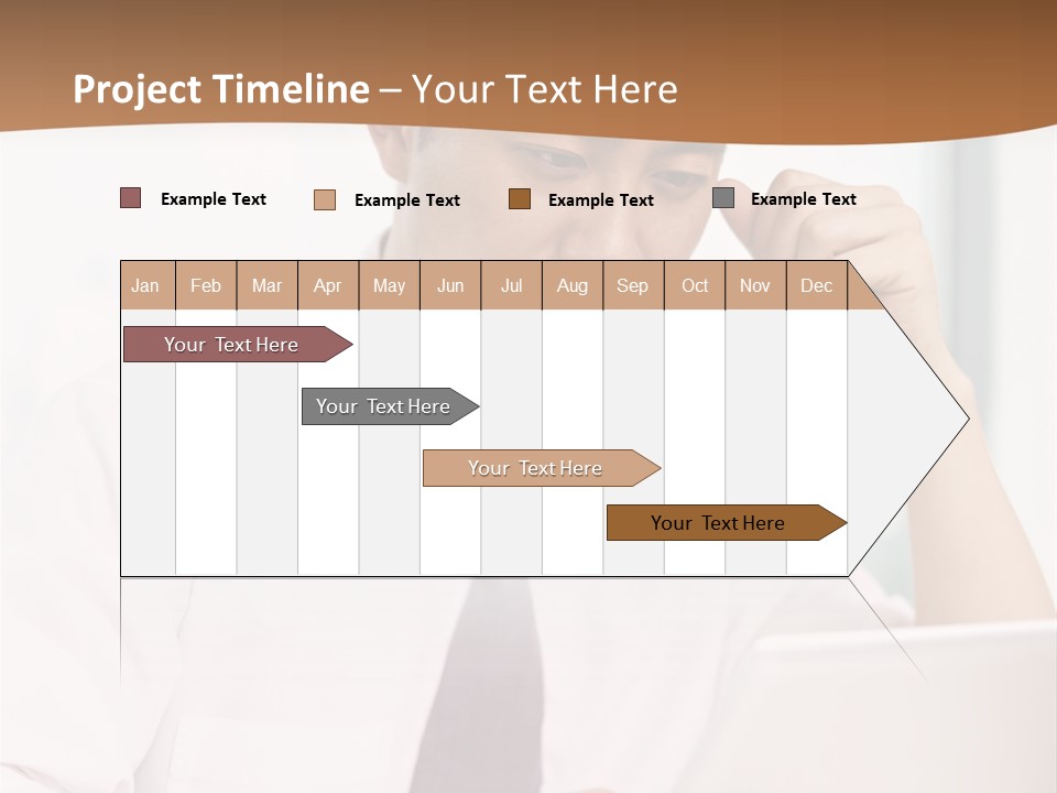 Portrait Computer Japanese PowerPoint Template