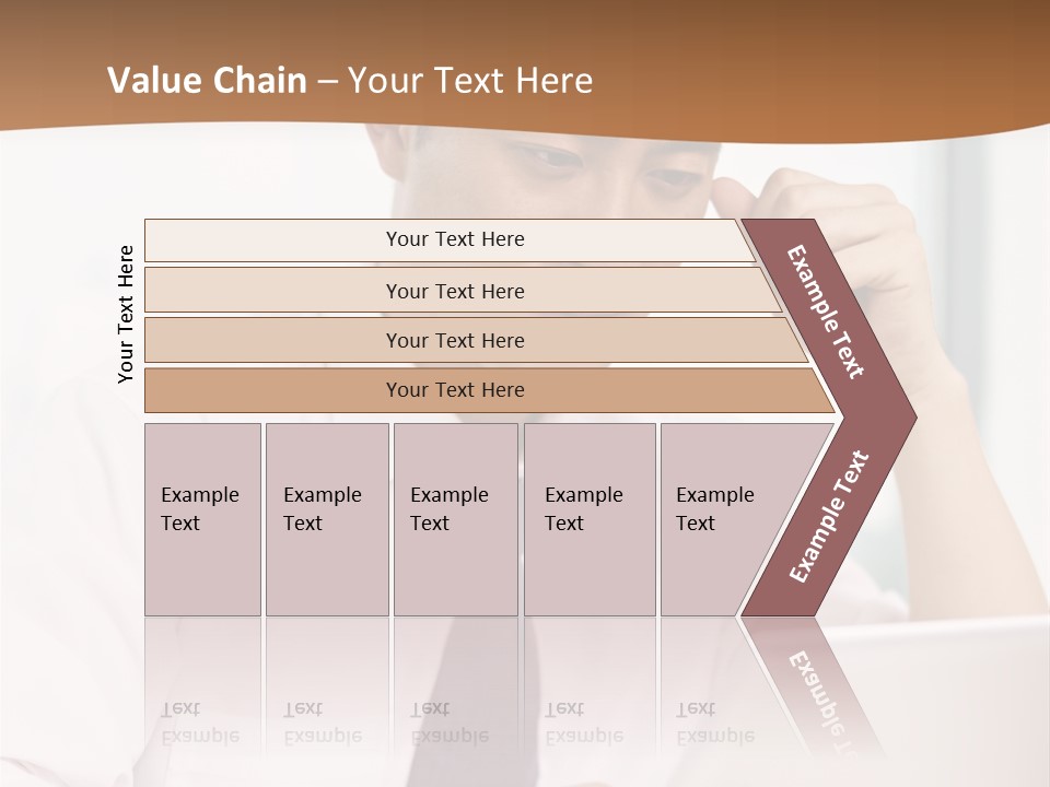 Portrait Computer Japanese PowerPoint Template