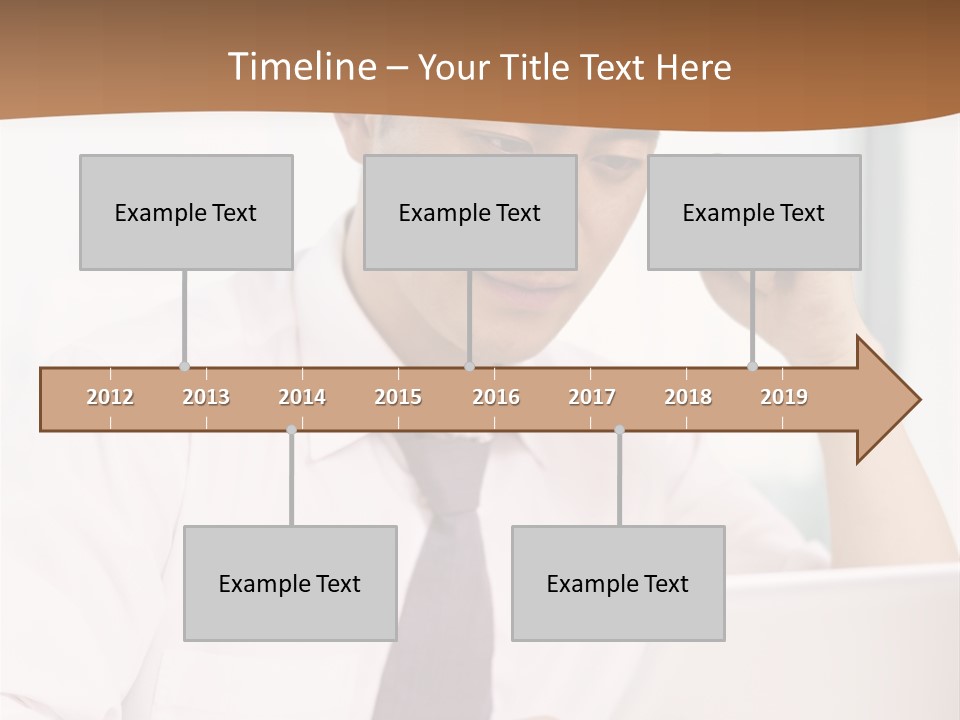 Portrait Computer Japanese PowerPoint Template