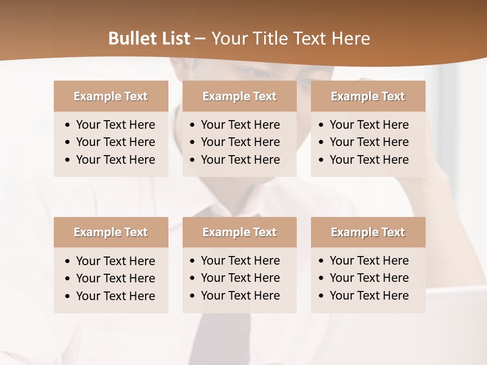 Portrait Computer Japanese PowerPoint Template