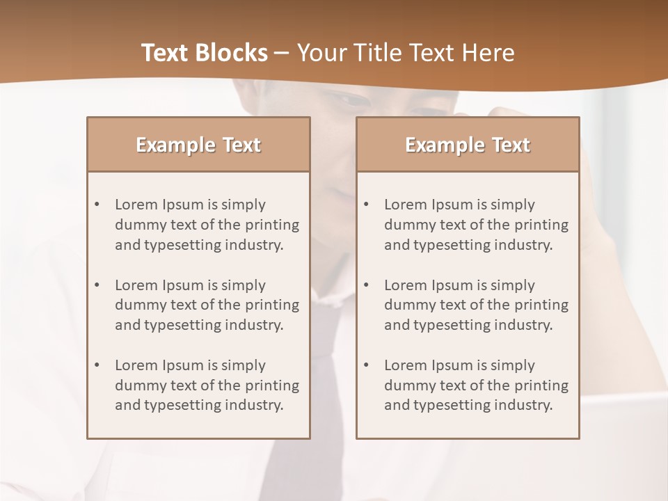 Portrait Computer Japanese PowerPoint Template