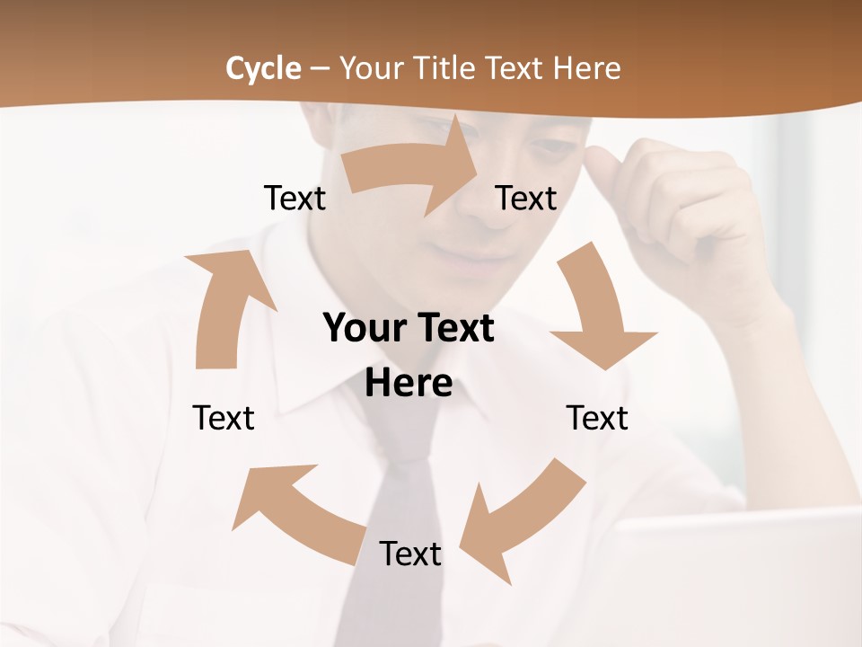 Portrait Computer Japanese PowerPoint Template