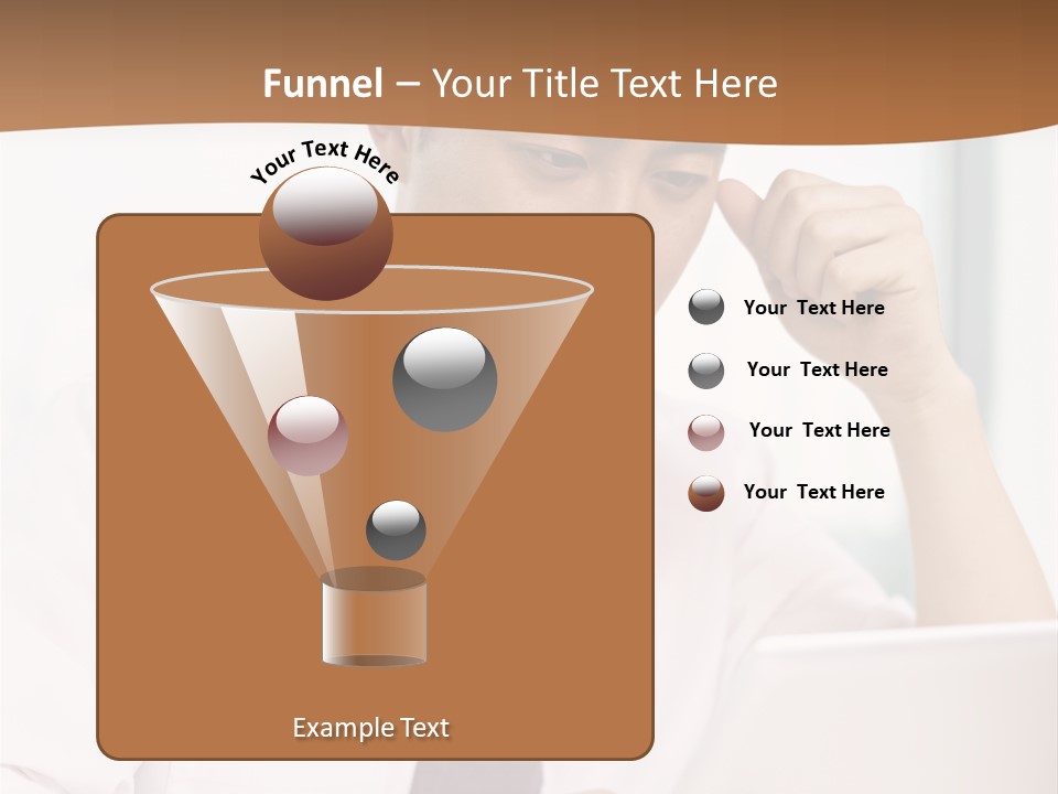 Portrait Computer Japanese PowerPoint Template