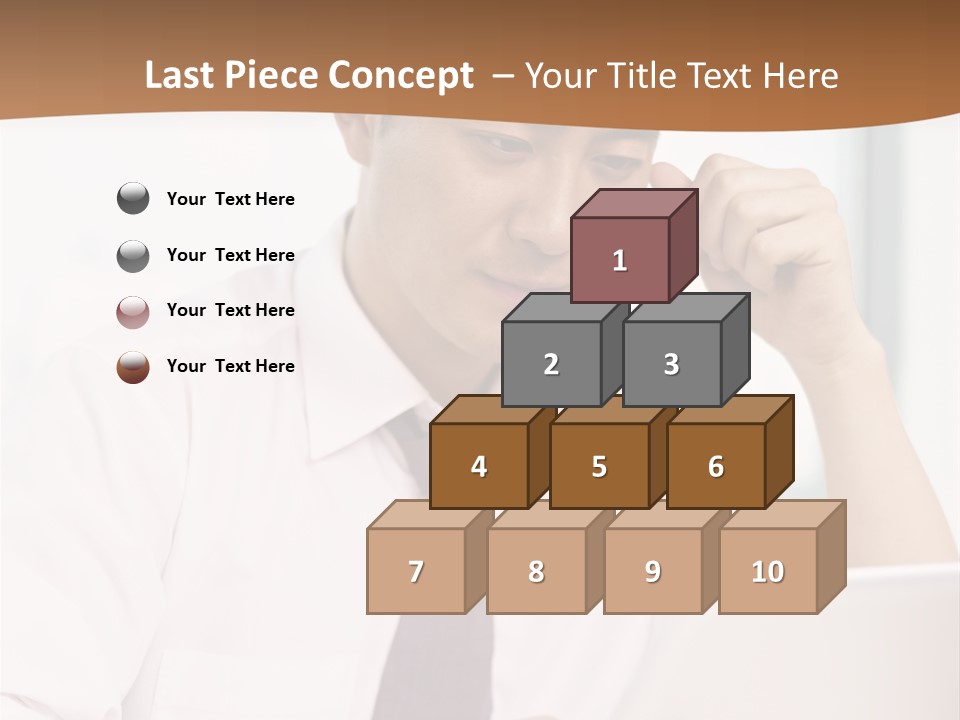 Portrait Computer Japanese PowerPoint Template
