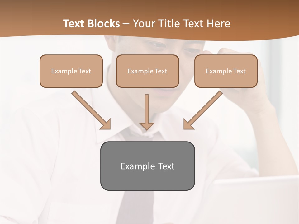 Portrait Computer Japanese PowerPoint Template