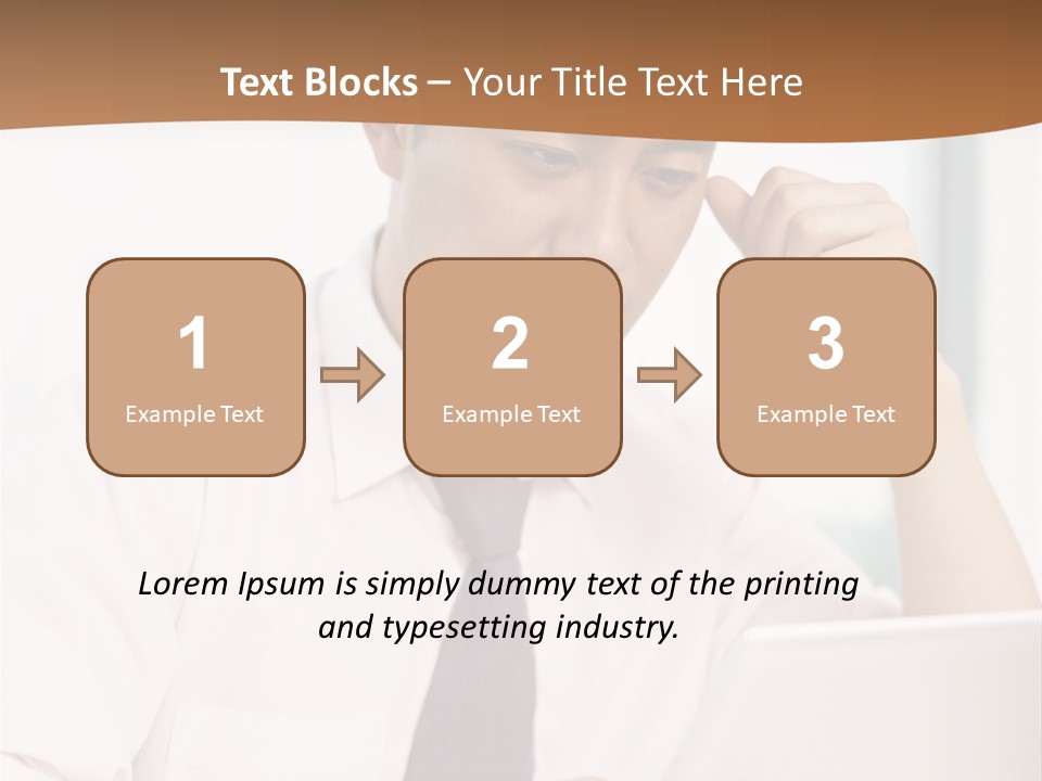 Portrait Computer Japanese PowerPoint Template