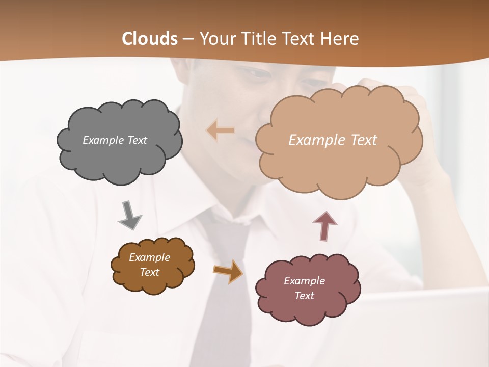 Portrait Computer Japanese PowerPoint Template