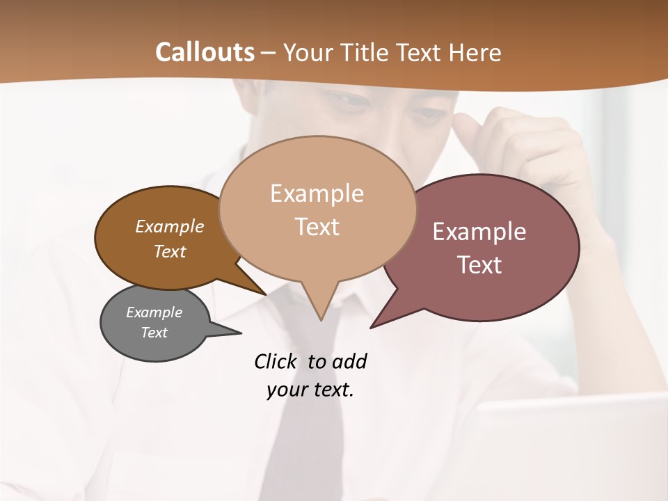 Portrait Computer Japanese PowerPoint Template