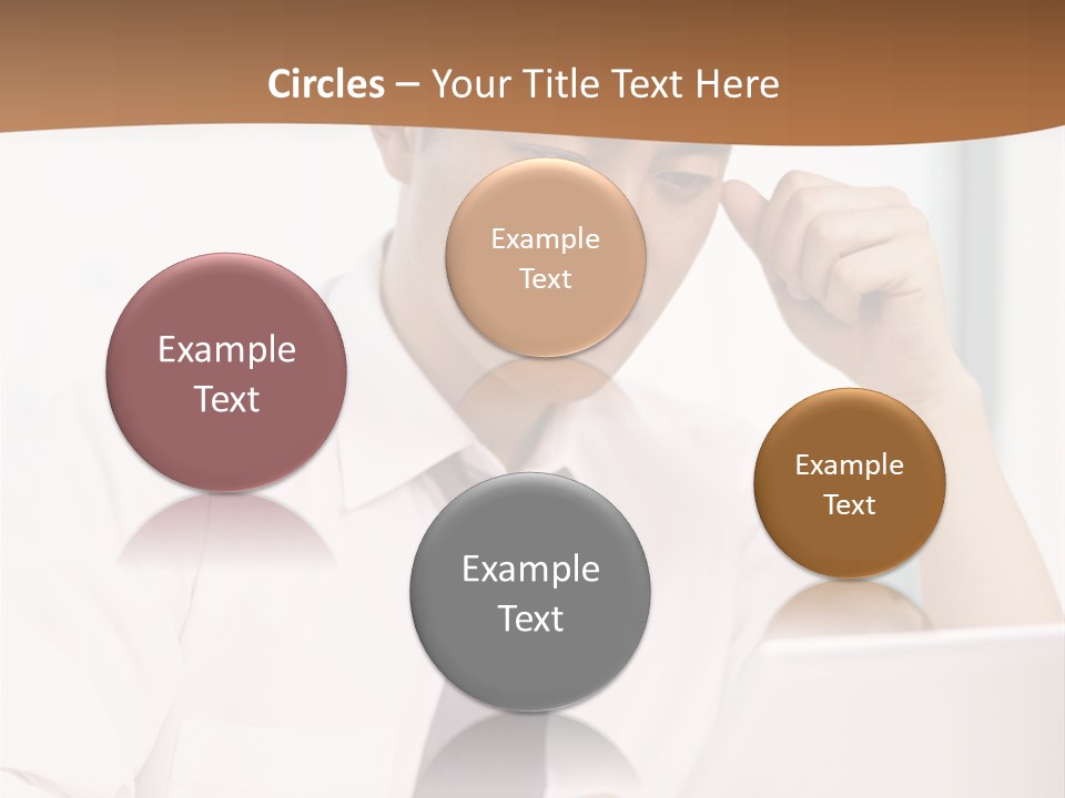 Portrait Computer Japanese PowerPoint Template