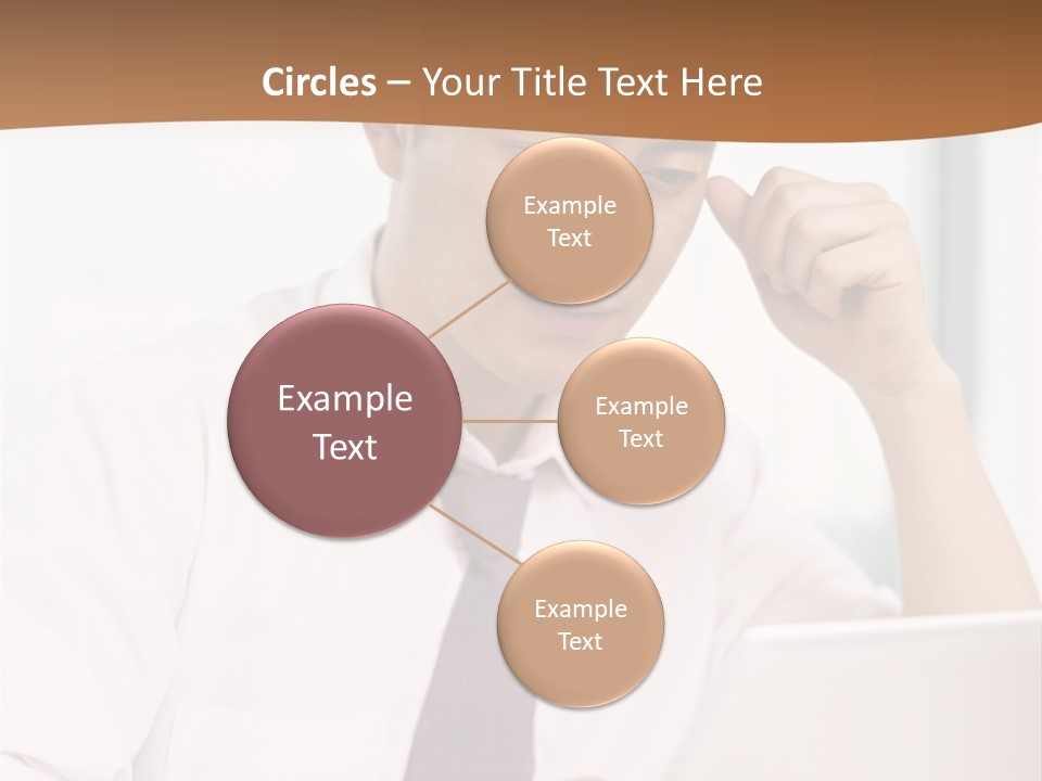 Portrait Computer Japanese PowerPoint Template