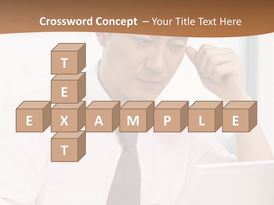 Portrait Computer Japanese PowerPoint Template