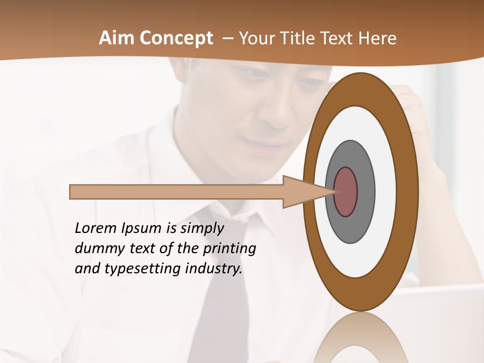 Portrait Computer Japanese PowerPoint Template