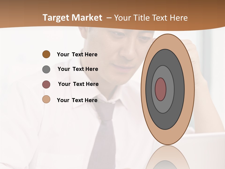 Portrait Computer Japanese PowerPoint Template