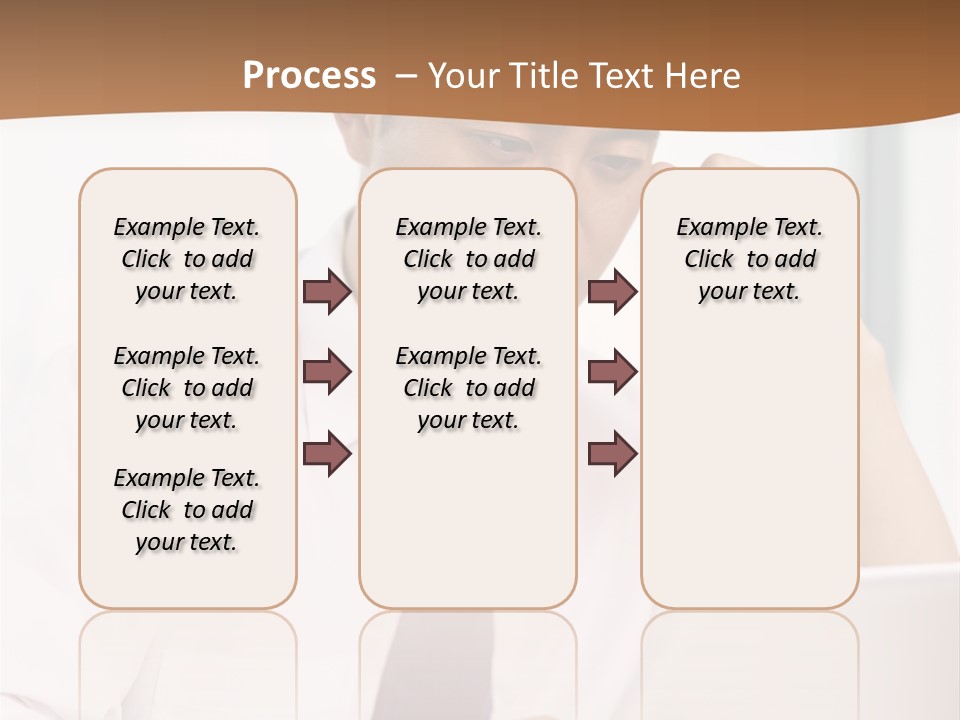 Portrait Computer Japanese PowerPoint Template