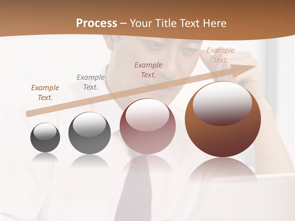 Portrait Computer Japanese PowerPoint Template