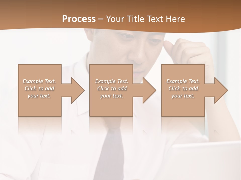 Portrait Computer Japanese PowerPoint Template