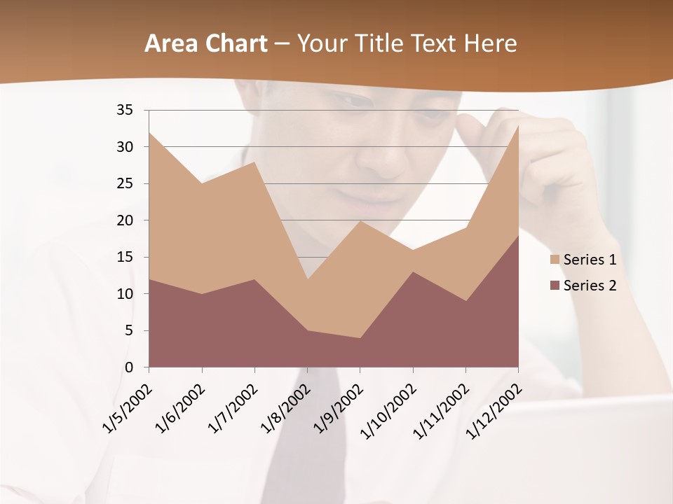 Portrait Computer Japanese PowerPoint Template