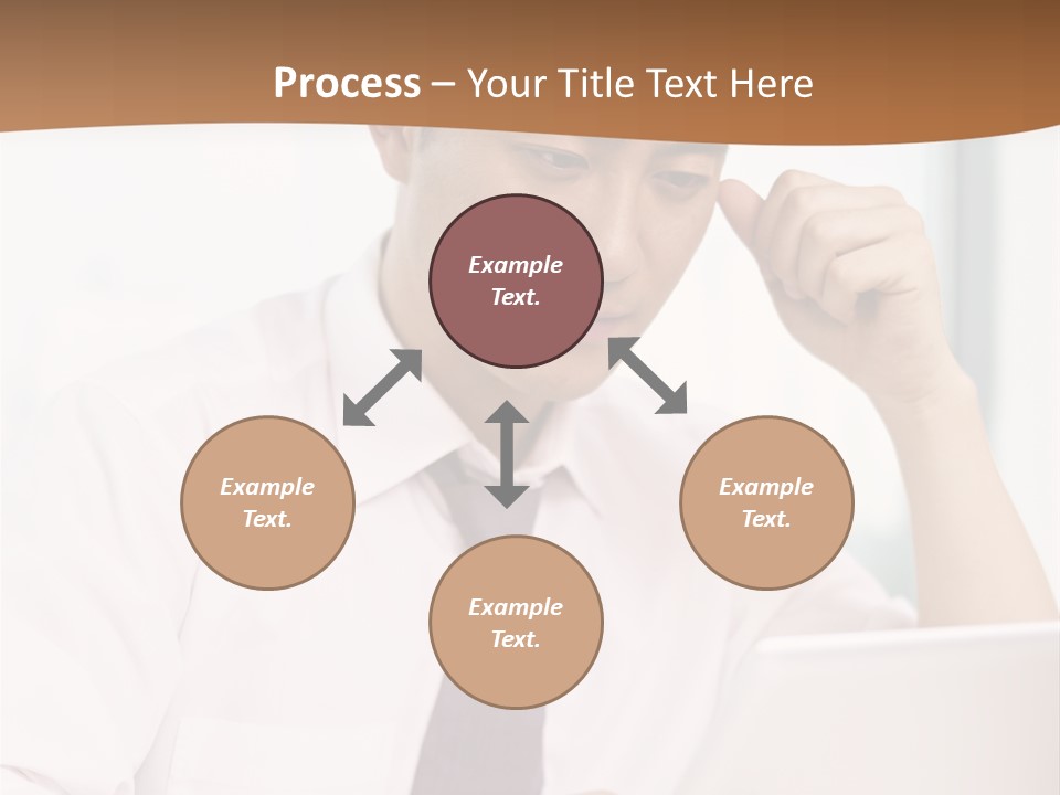 Portrait Computer Japanese PowerPoint Template