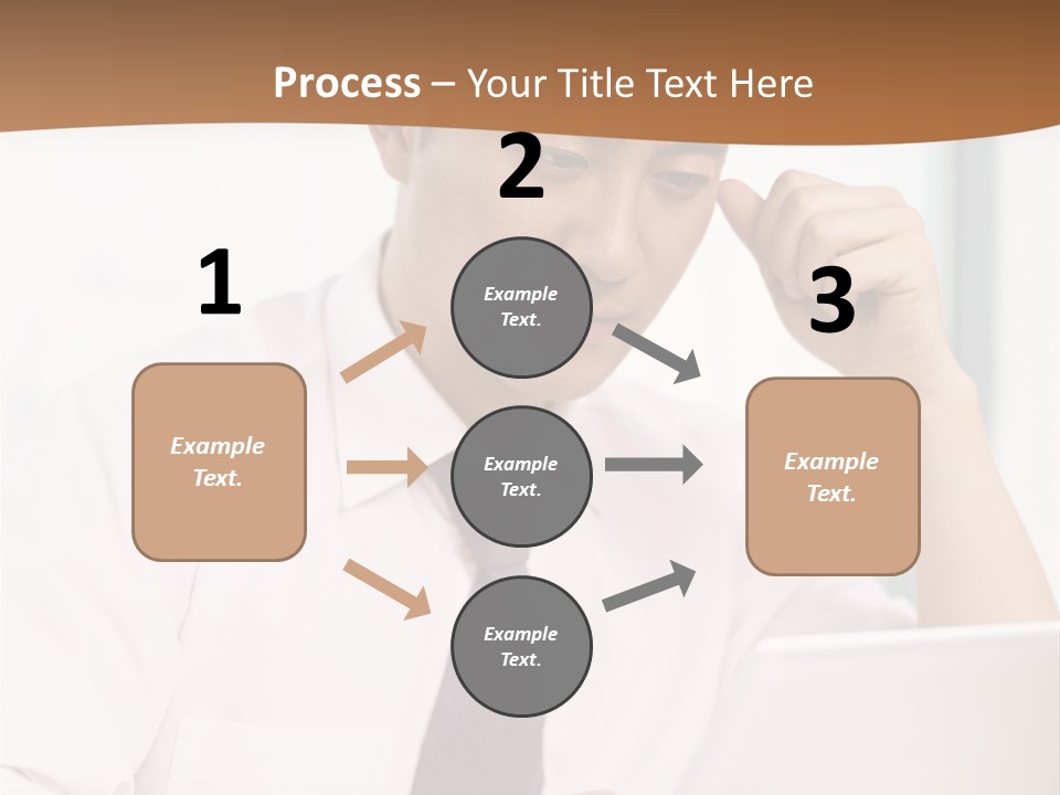 Portrait Computer Japanese PowerPoint Template