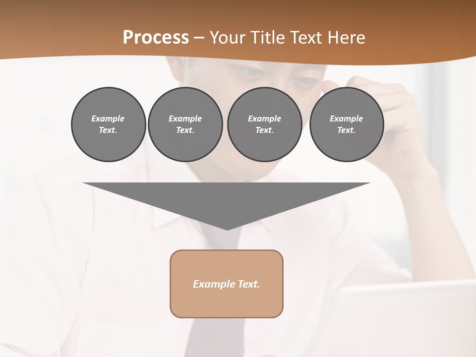 Portrait Computer Japanese PowerPoint Template