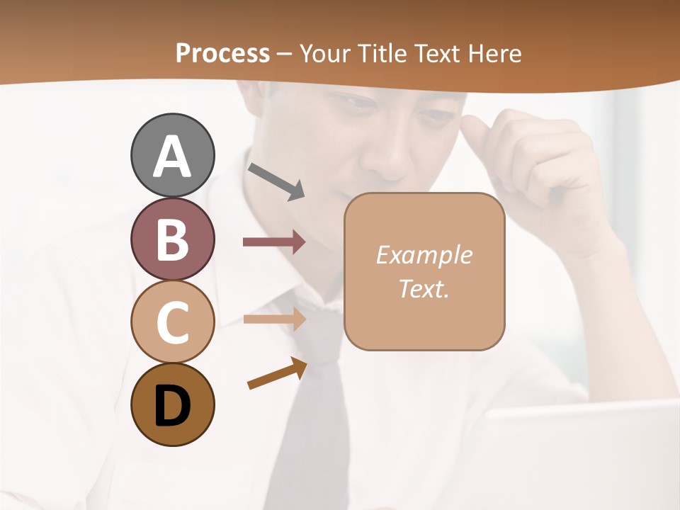 Portrait Computer Japanese PowerPoint Template