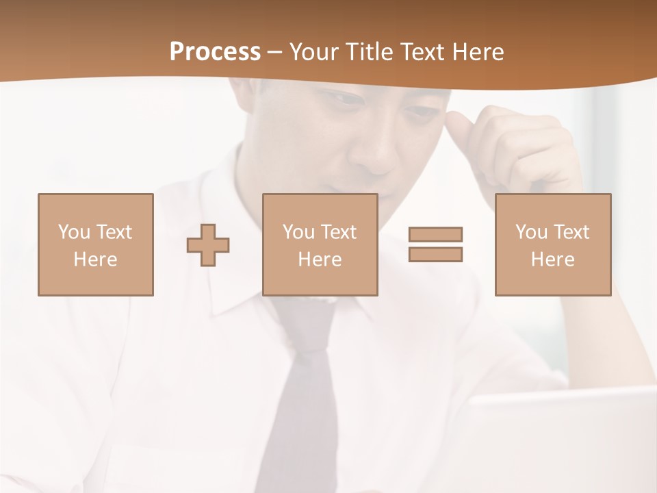 Portrait Computer Japanese PowerPoint Template