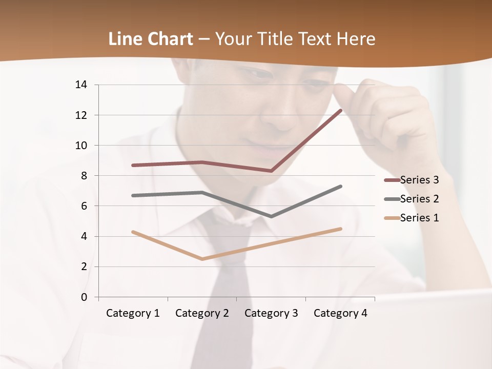 Portrait Computer Japanese PowerPoint Template
