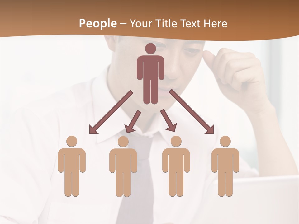 Portrait Computer Japanese PowerPoint Template