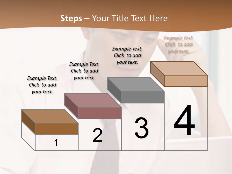 Portrait Computer Japanese PowerPoint Template
