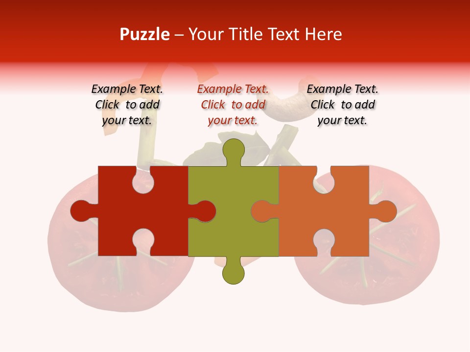 A Picture Of A Tomato And Asparagus On A White Background PowerPoint Template