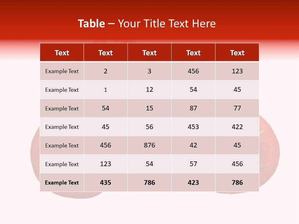 A Picture Of A Tomato And Asparagus On A White Background PowerPoint Template