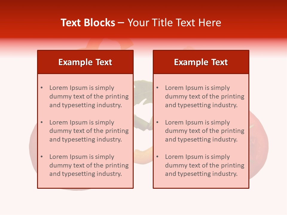 A Picture Of A Tomato And Asparagus On A White Background PowerPoint Template