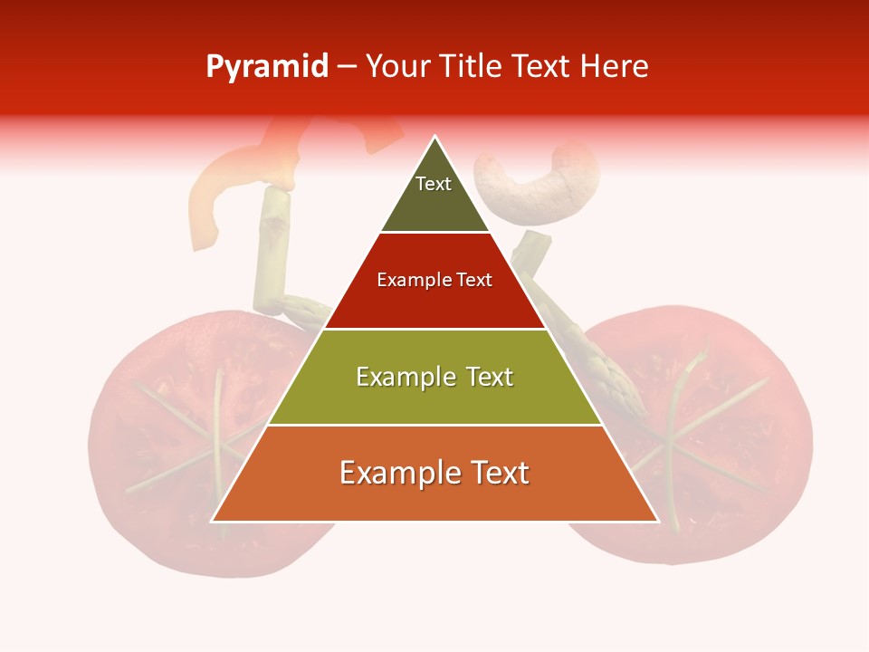 A Picture Of A Tomato And Asparagus On A White Background PowerPoint Template