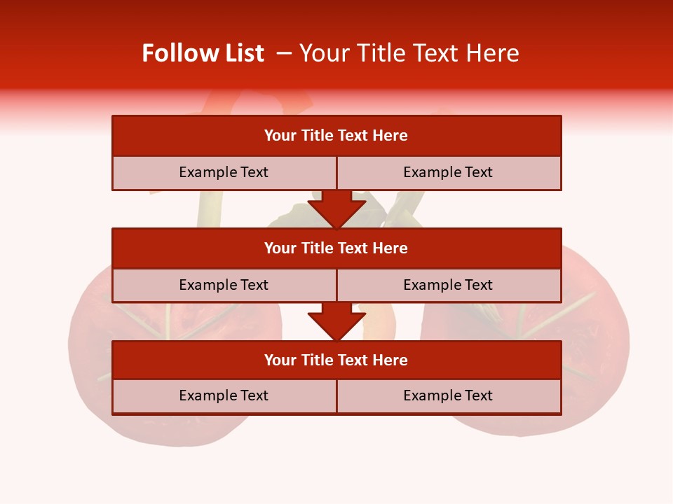 A Picture Of A Tomato And Asparagus On A White Background PowerPoint Template