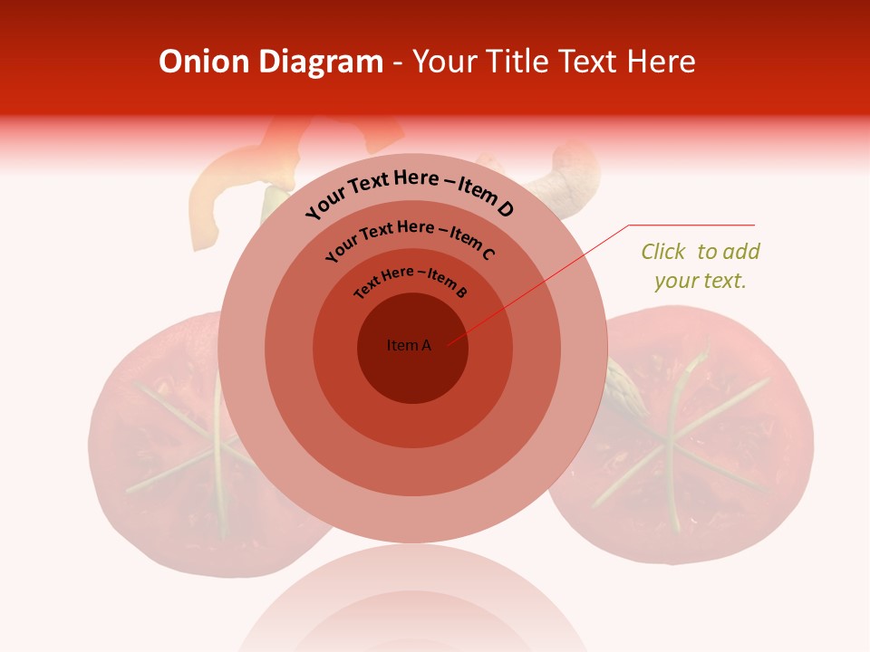 A Picture Of A Tomato And Asparagus On A White Background PowerPoint Template