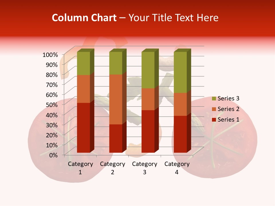 A Picture Of A Tomato And Asparagus On A White Background PowerPoint Template