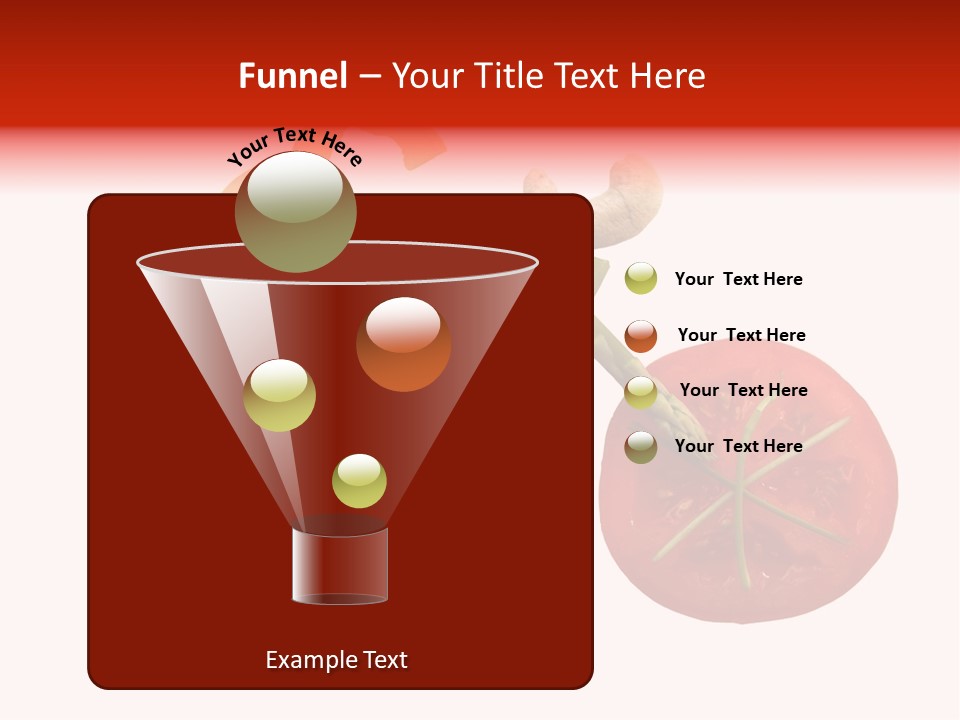 A Picture Of A Tomato And Asparagus On A White Background PowerPoint Template