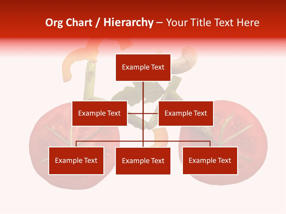 A Picture Of A Tomato And Asparagus On A White Background PowerPoint Template