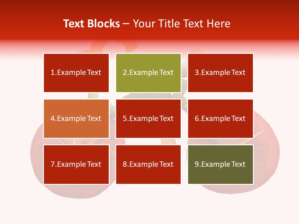 A Picture Of A Tomato And Asparagus On A White Background PowerPoint Template