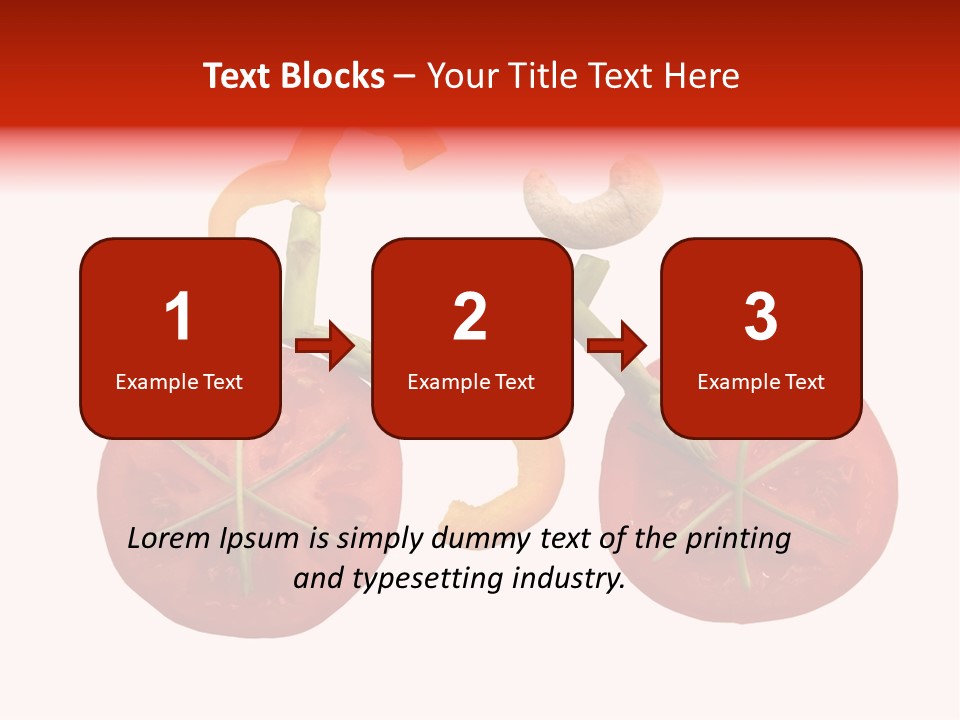 A Picture Of A Tomato And Asparagus On A White Background PowerPoint Template