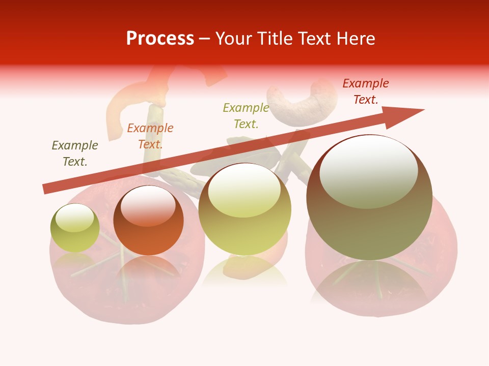 A Picture Of A Tomato And Asparagus On A White Background PowerPoint Template