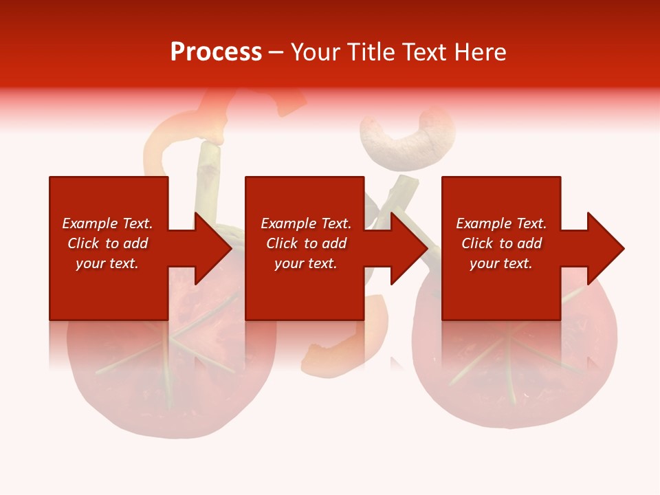 A Picture Of A Tomato And Asparagus On A White Background PowerPoint Template