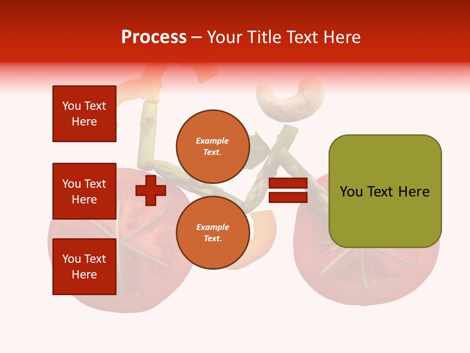 A Picture Of A Tomato And Asparagus On A White Background PowerPoint Template