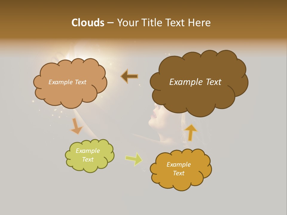 Classroom Group Five People PowerPoint Template