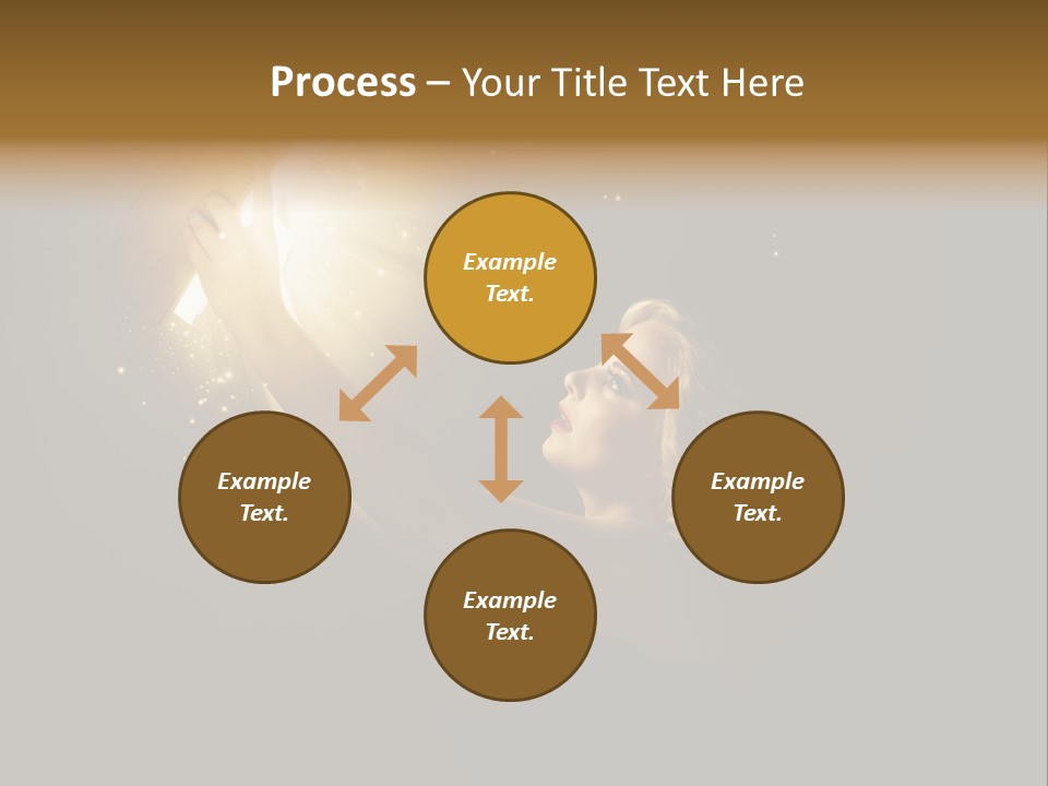 Classroom Group Five People PowerPoint Template