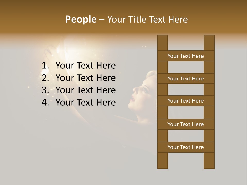 Classroom Group Five People PowerPoint Template